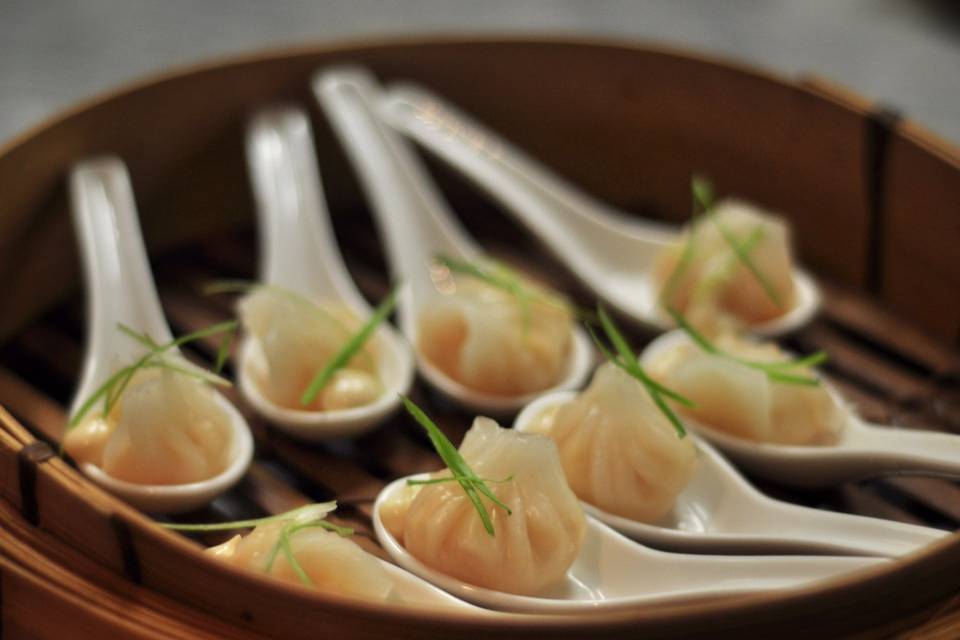 Shrimp and pork dumplings