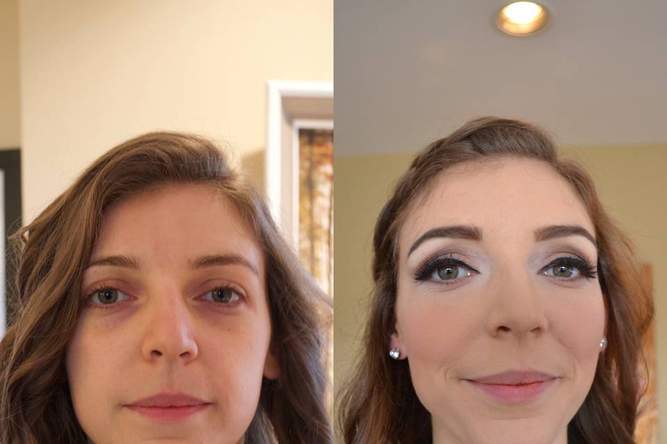 Bridesmaid makeup!