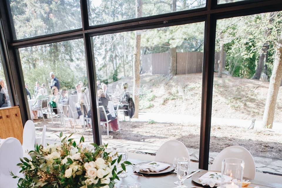 Rustic head table