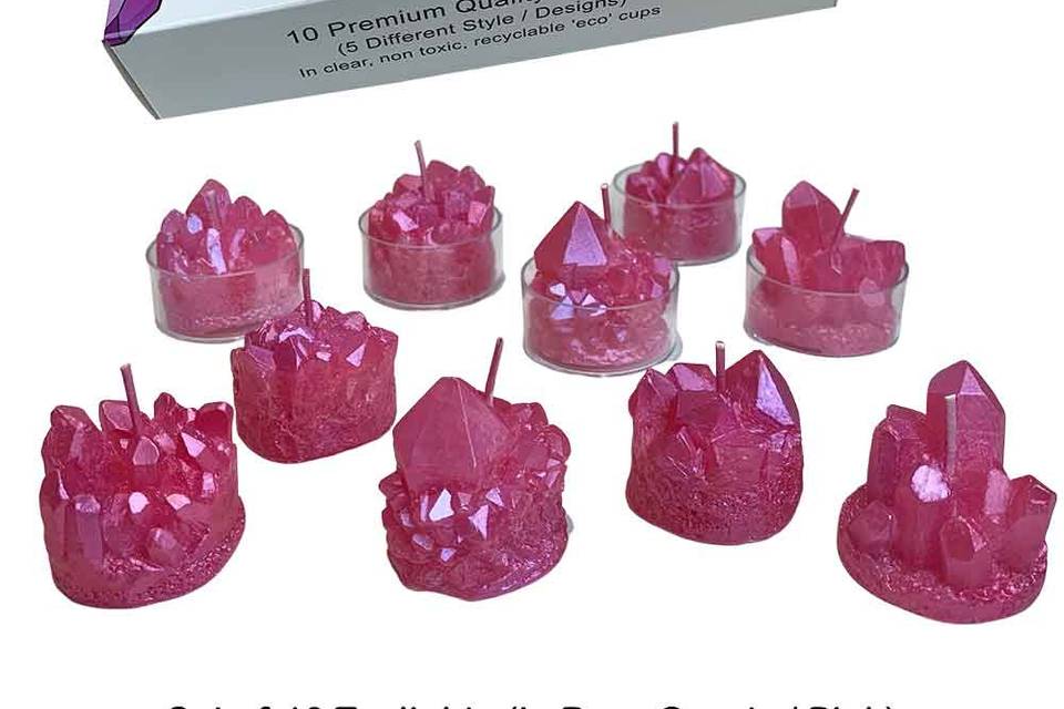 Tealights - Rose Quarts (pink)