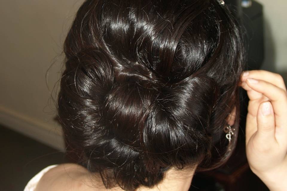 Detailed updo