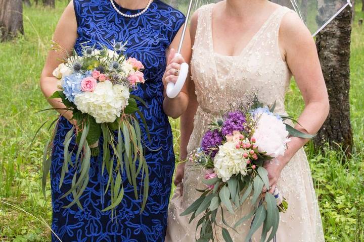 Wedding party makeup