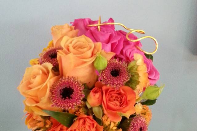 Vibrant flower arrangement