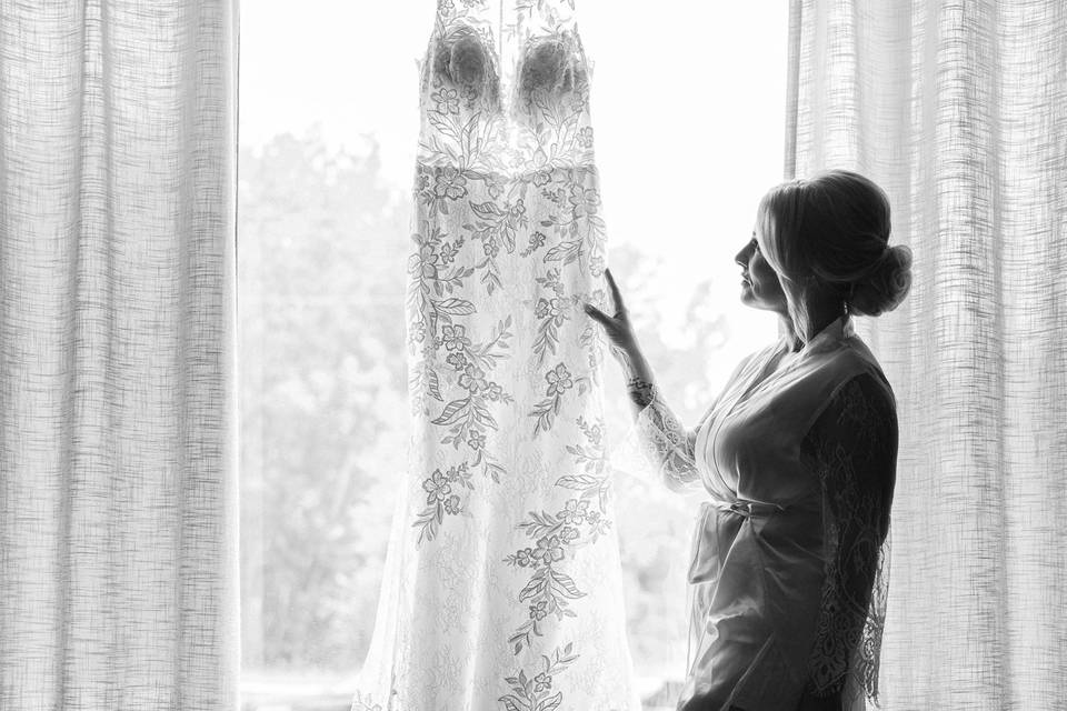 Bride with dress