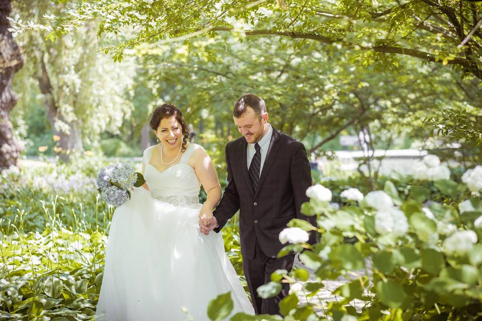 Wedding in a hot day