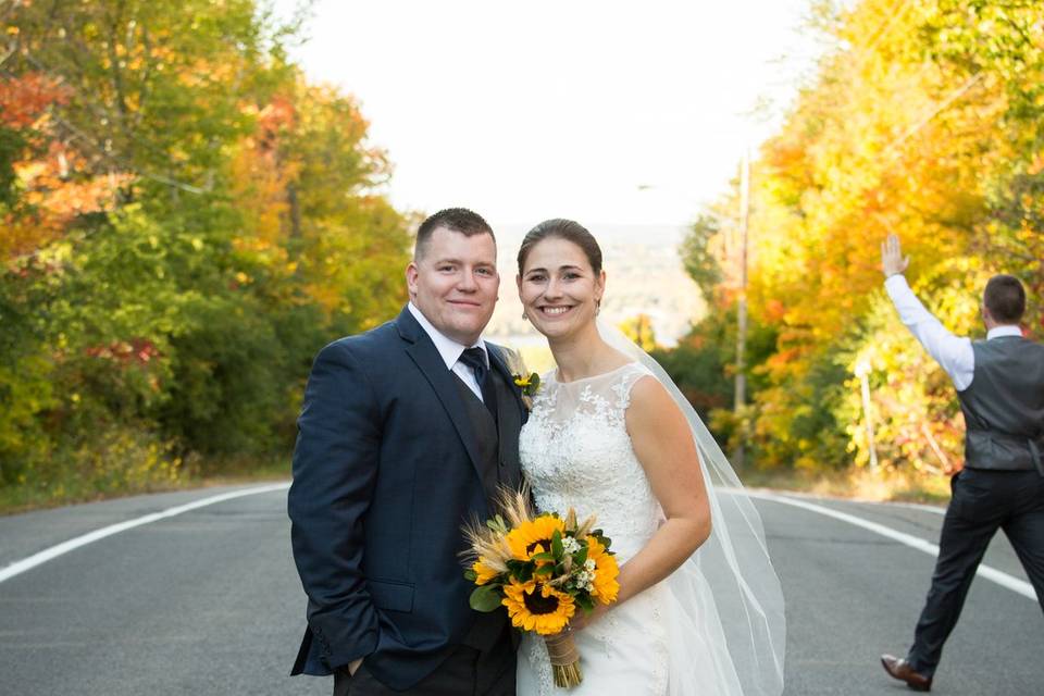 Lovely bride and groom