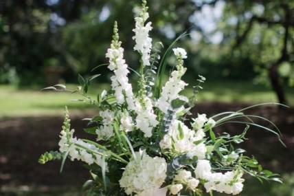 A mauve bridal bouquet