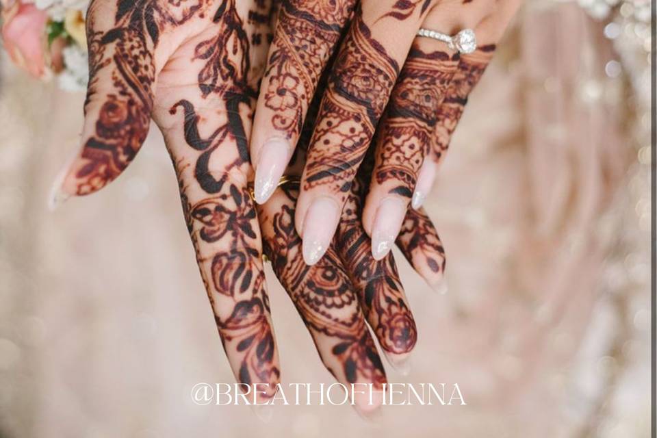Rida's Nikah henna stain - 21