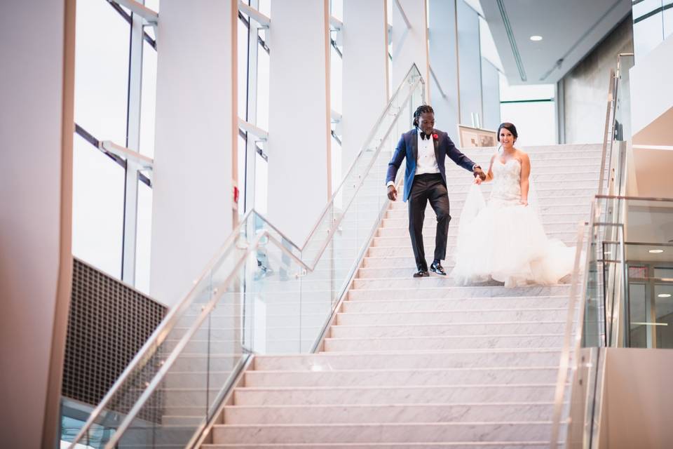 Marble staircase