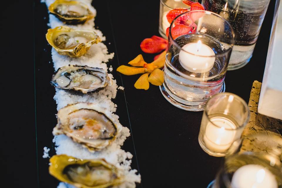 Reception oyster bar