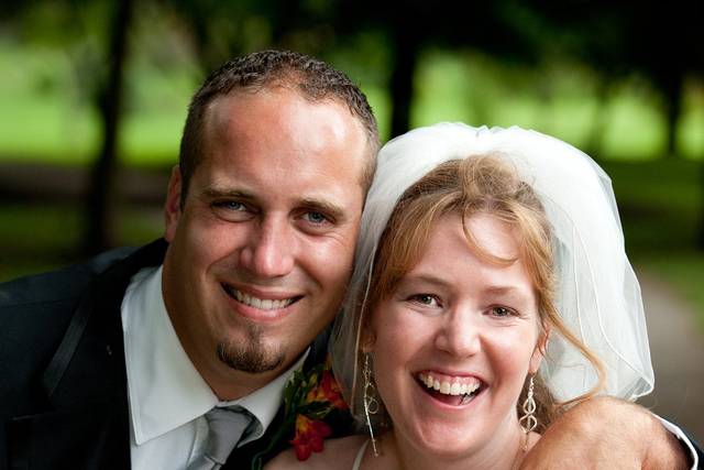 Andrea and Matthew all smiles.