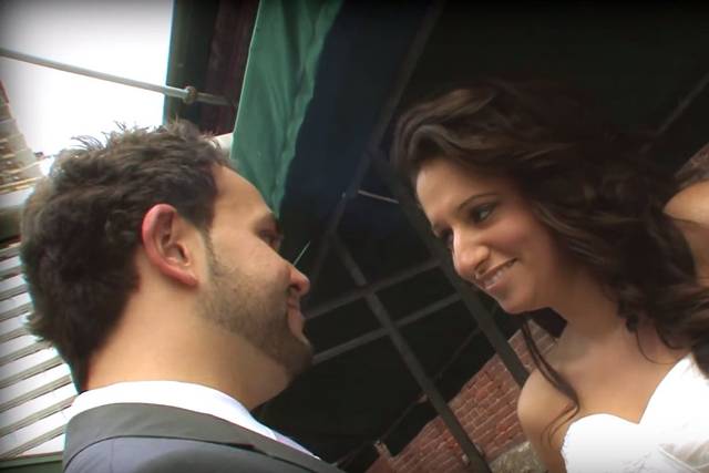 North York, Ontario bride and groom