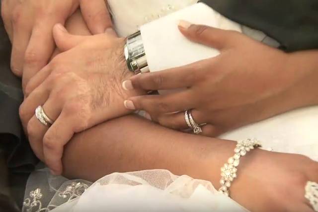 North York, Ontario wedding couiple