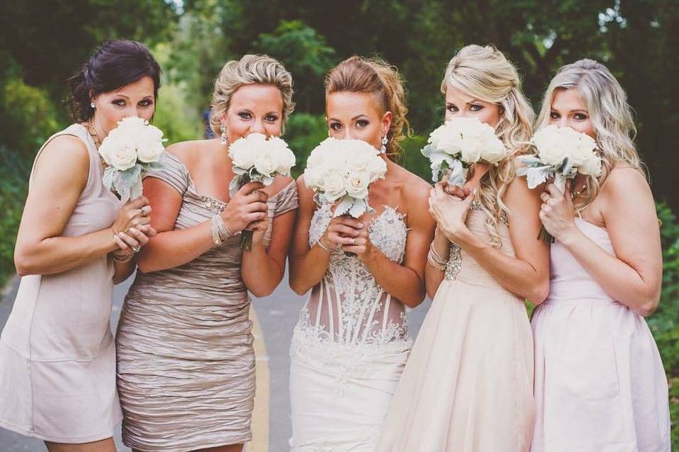 Cute bridal party