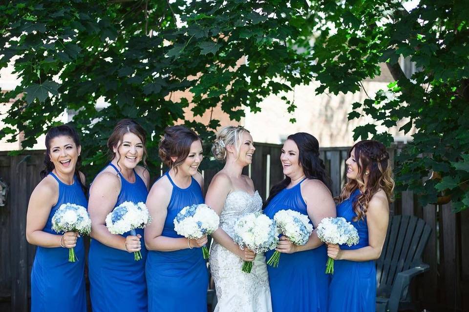 Blue bridal