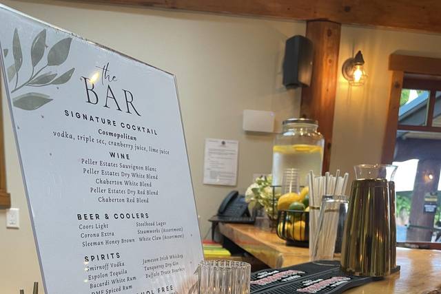 Just the Bartender Set Up