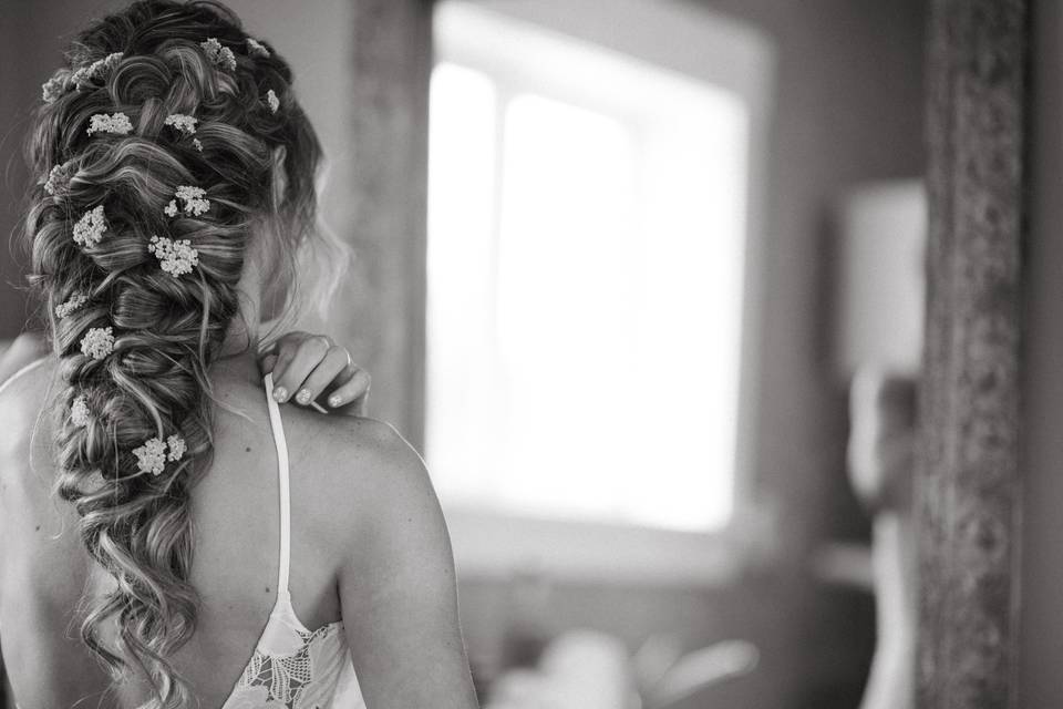 Boho bridal braid extensions