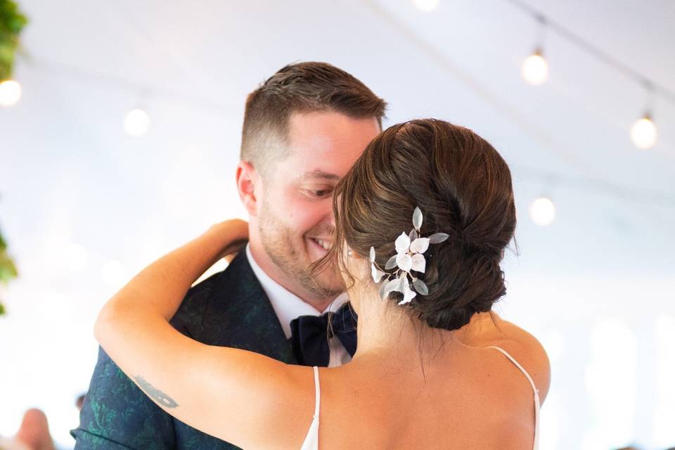 Clean Brunette Updo