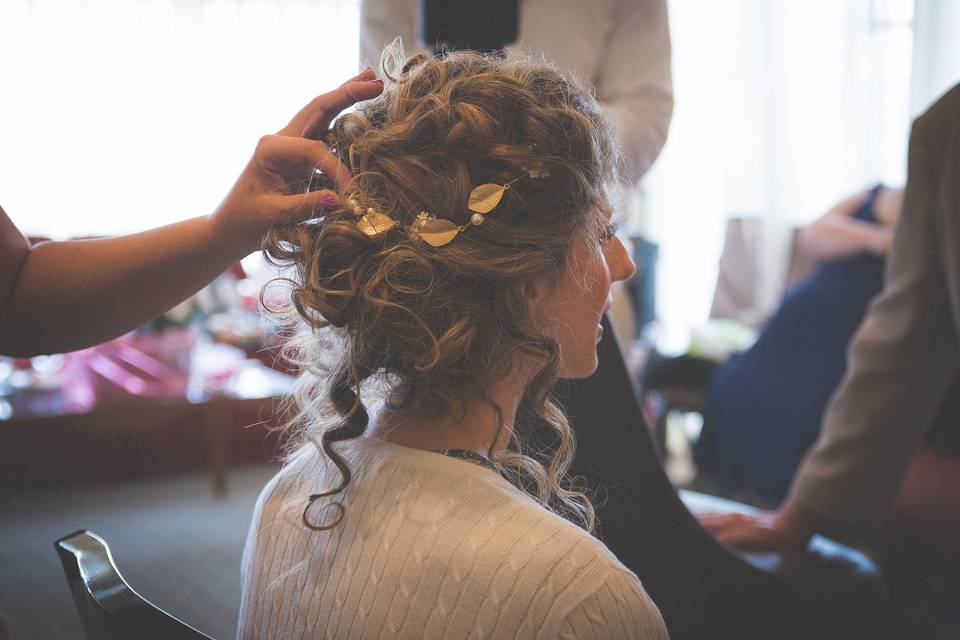 Grecian inspired updo