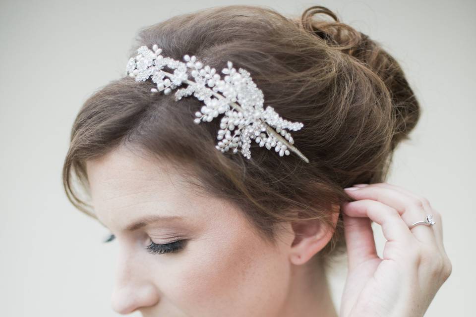 Indian bridal makeup updo