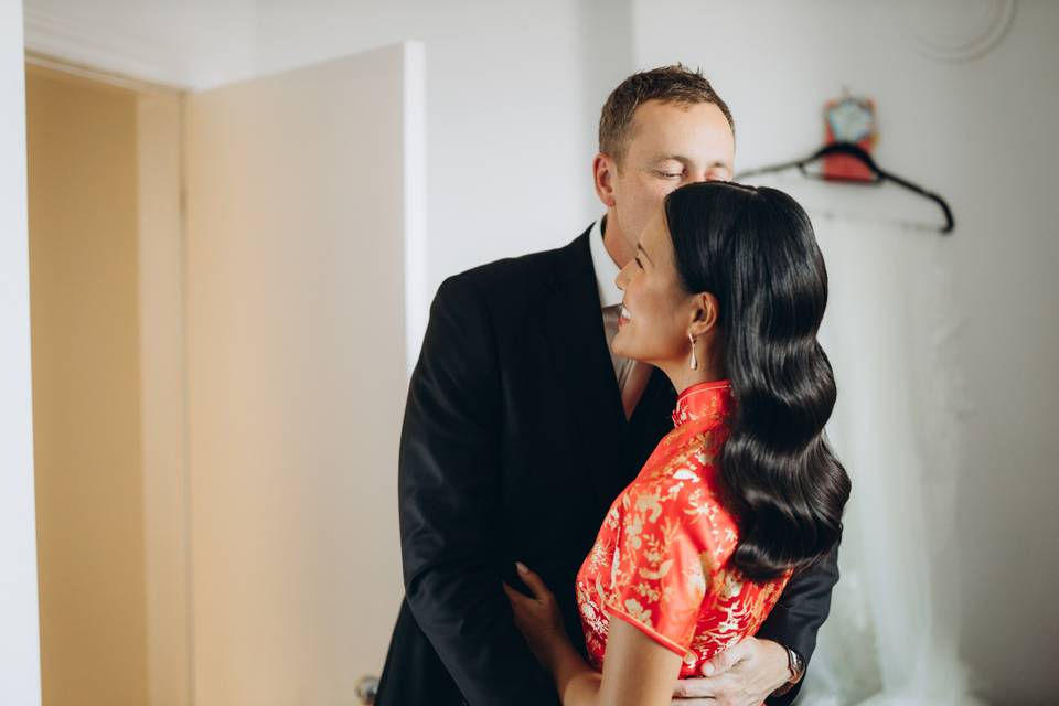 Chinese bridal hair