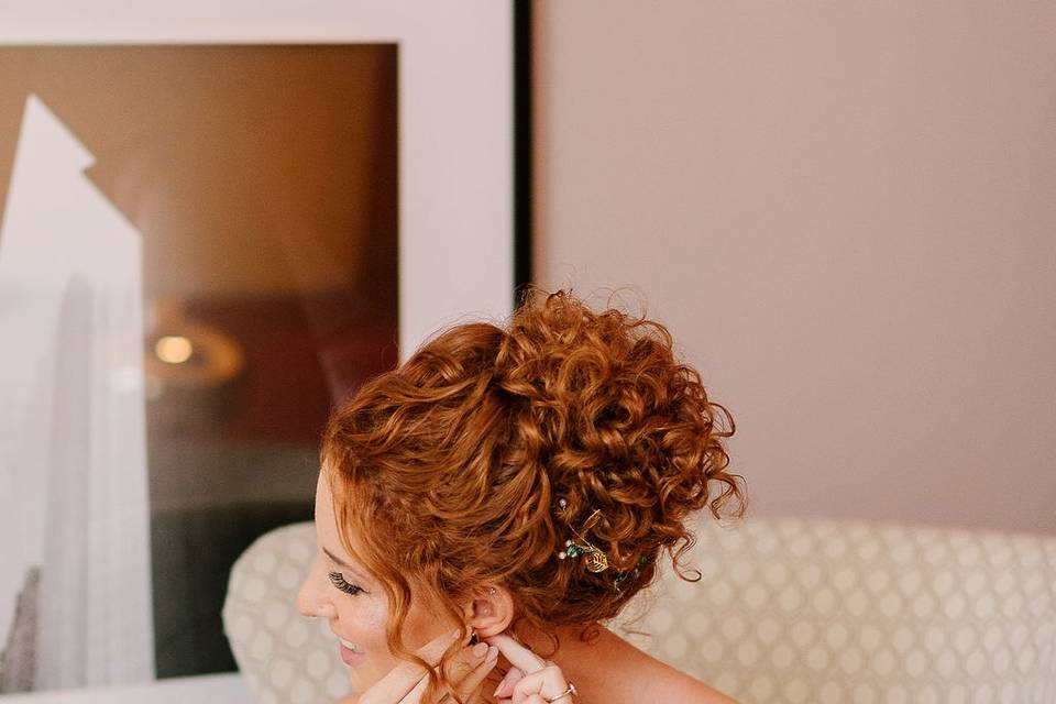 Natural Curly Hair Updo