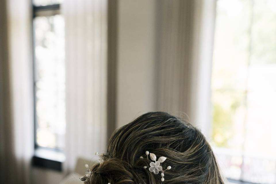 Textured updo
