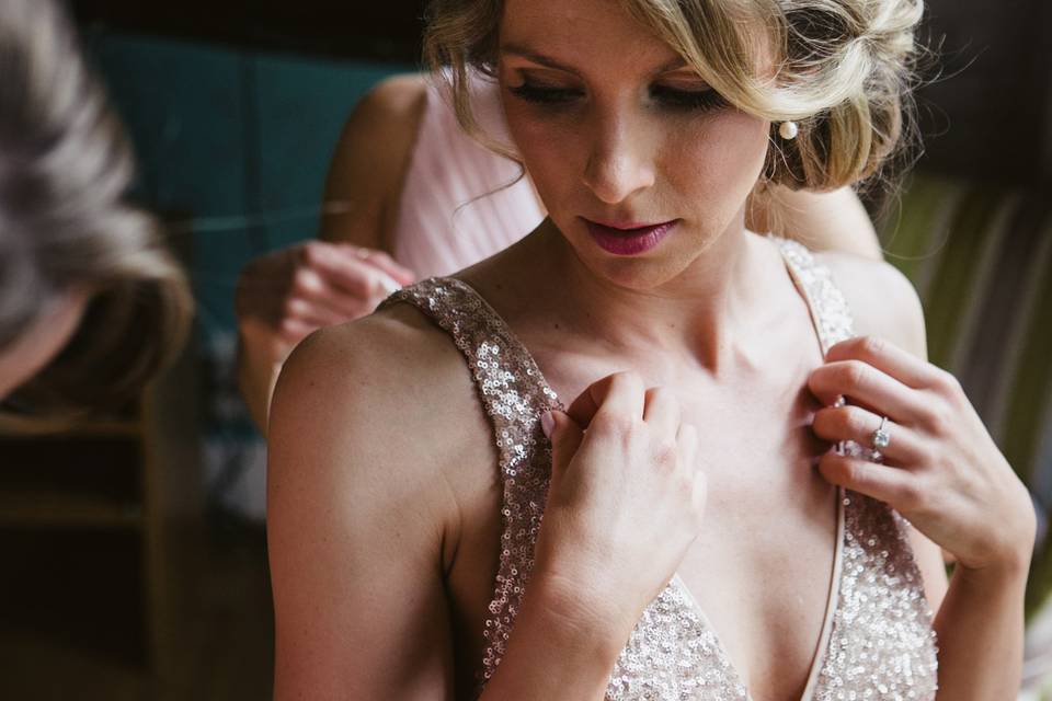 Bride textured updo