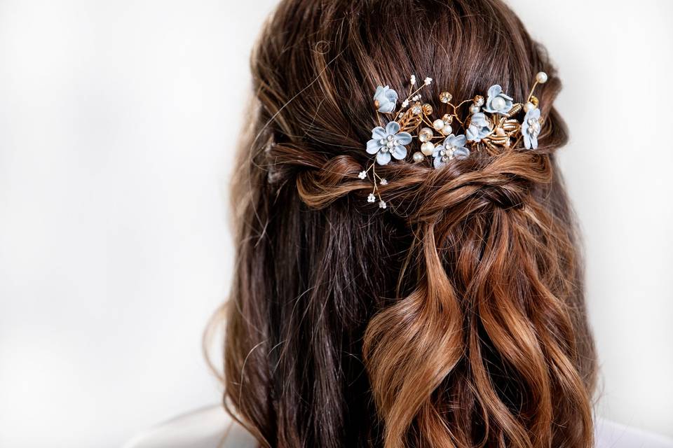 Wedding Bride Flower Updo