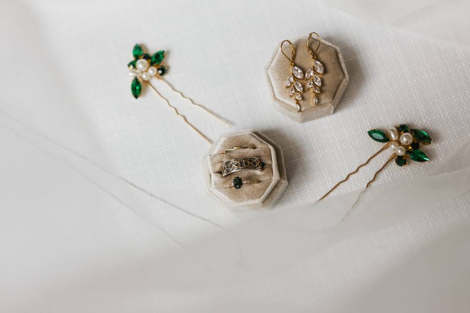 Flat lay of the details