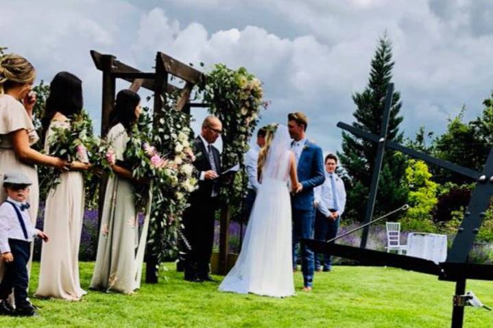 Beautiful outdoor wedding