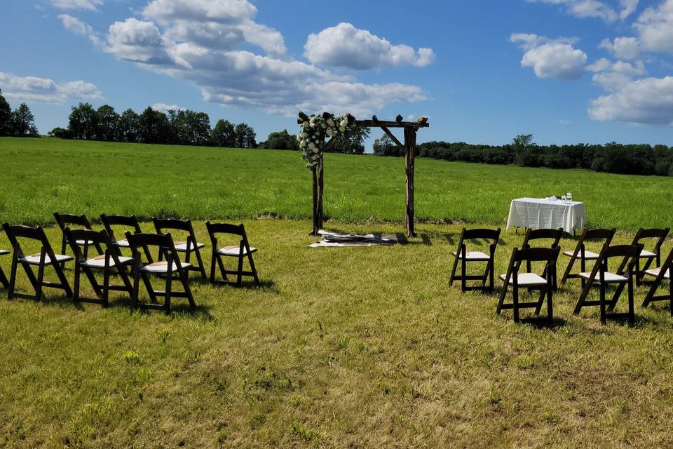 Outdoor ceremony