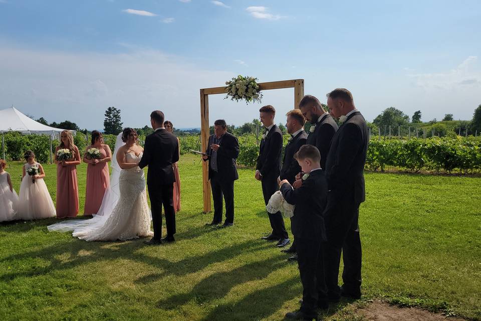 Outdoor Ceremony by the Lake