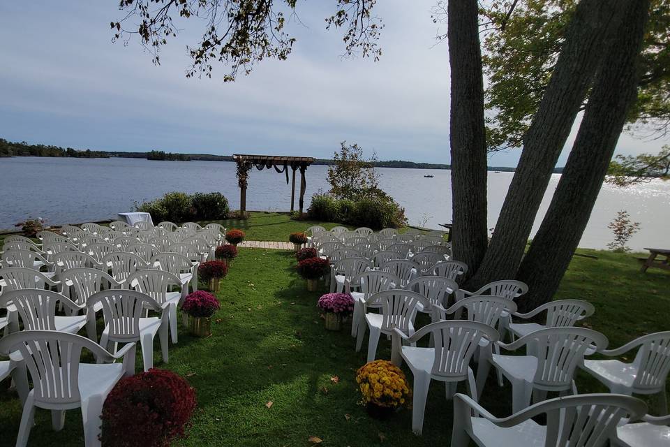 Outdoor Ceremony by the Lake