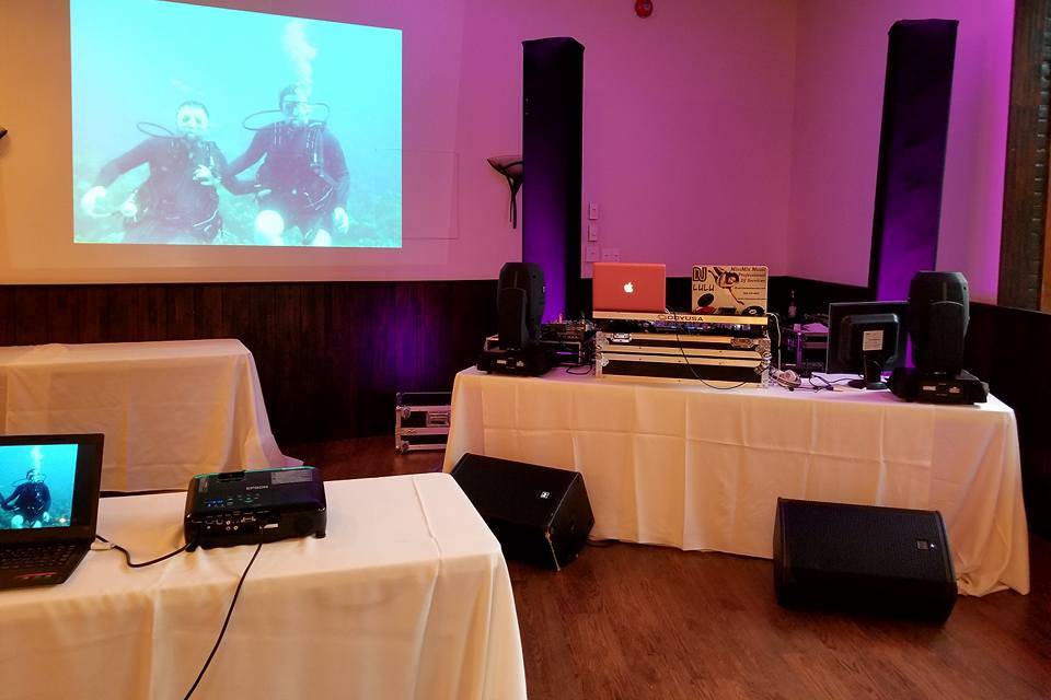Wedding Slideshow projector