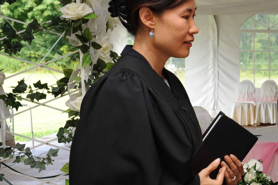 Officiant Mary J. Scott