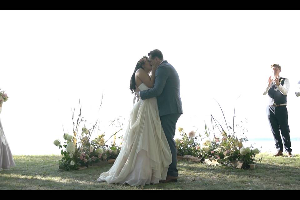 Groom and bride