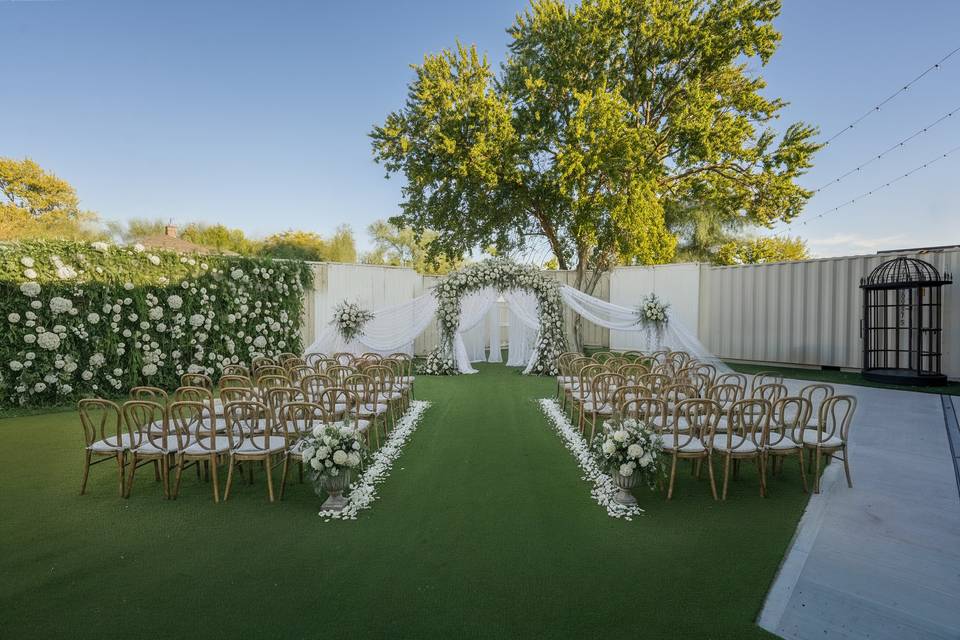 Our back patio | Wedding