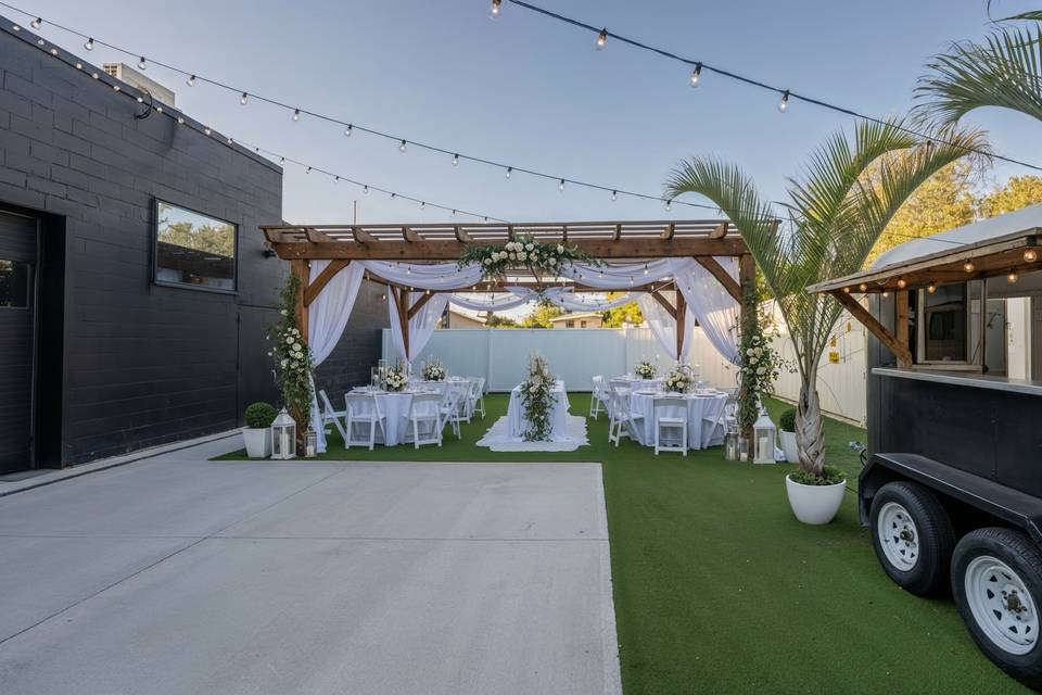 Our back patio | Wedding