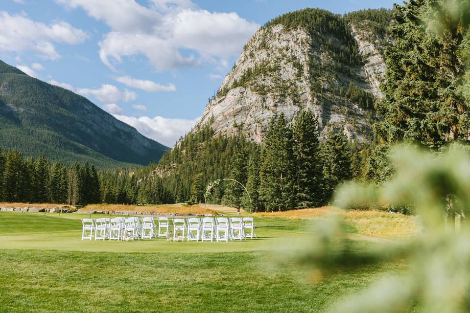 Tunnel Mountain backdrop