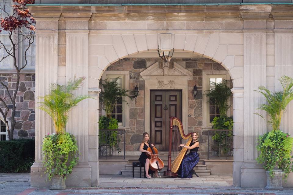 Harpist Naomi and Cellist Heather