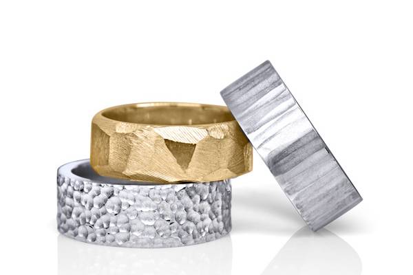 Textured Wedding Bands