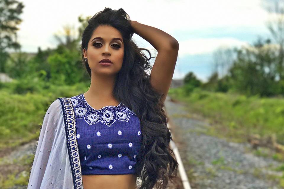 Makeup artist Lilly Singh