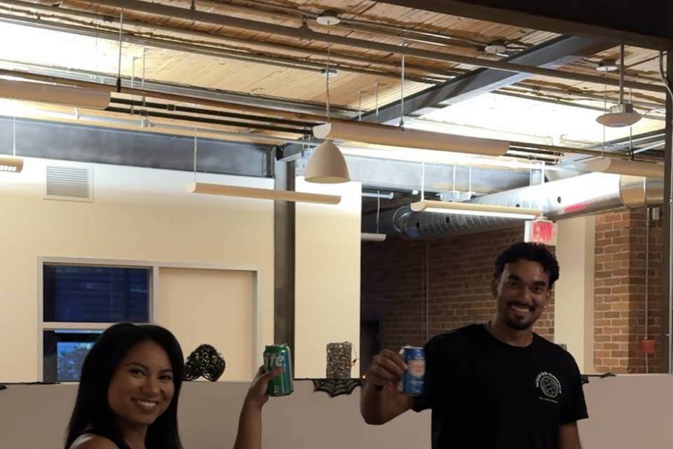 Personable bartenders.