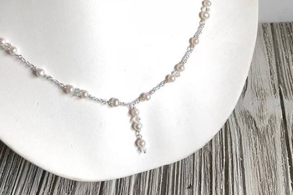 Hand Tied Pearl Necklace