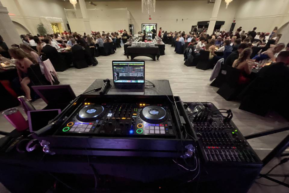 A view during dinner