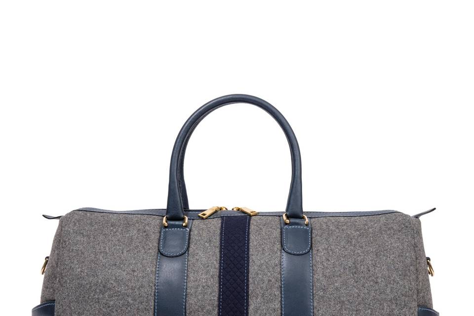 Wool Duffel Bag - Navy