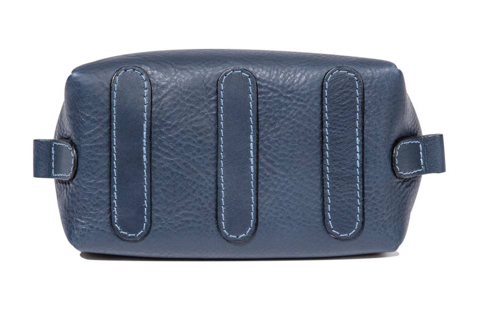 Leather Travel Kit - Navy