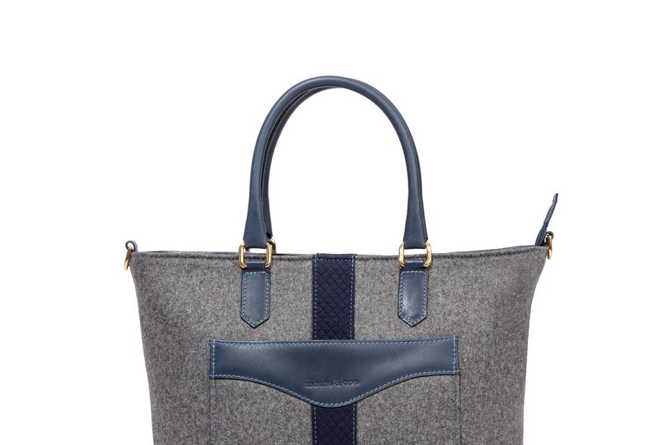 Daily Tote - Grey/Navy