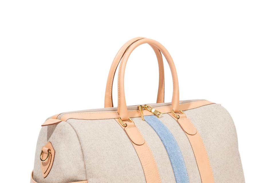 Wool Duffel Bag - Oatmeal/Nude